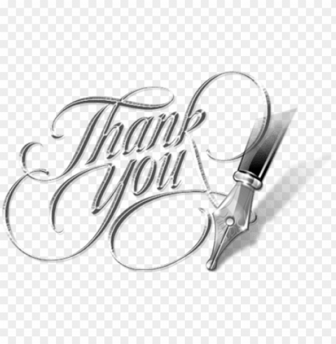 thank you pen - script thank you calligraphy PNG images for websites
