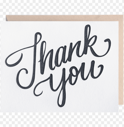 thank you script greeting card - thank you script transparent PNG Graphic with Clear Background Isolation