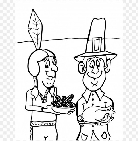 Thanksgiving Coloring Pages Color PNG Images With Transparent Canvas Compilation