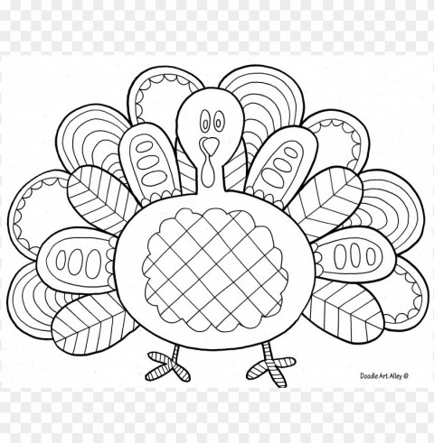 thanksgiving coloring pages color PNG images with transparent elements