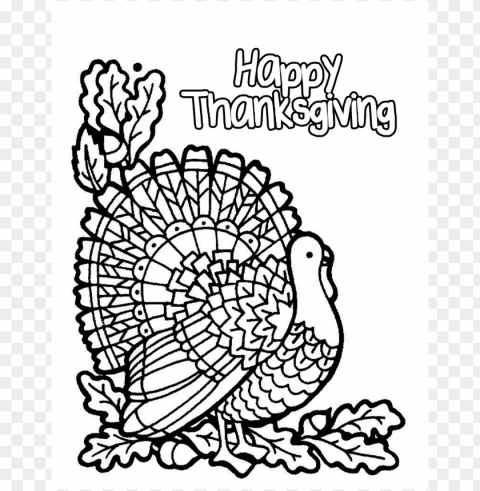 thanksgiving coloring pages color PNG images with transparent space