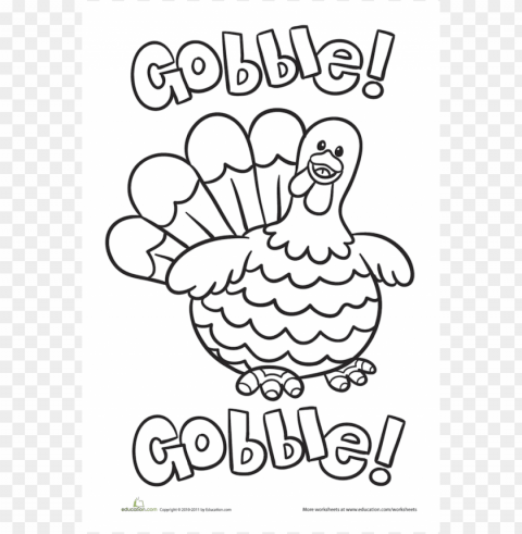 thanksgiving coloring pages color Transparent Background Isolated PNG Design Element