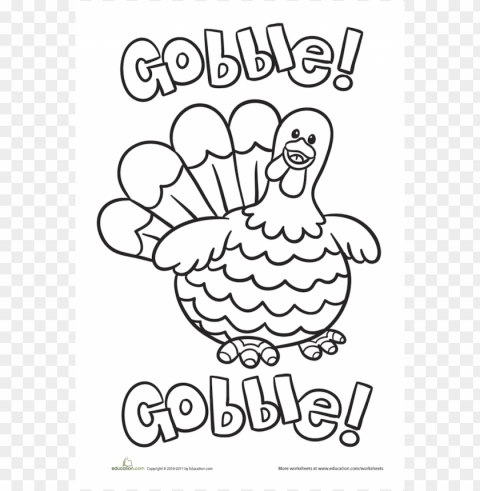 Thanksgiving Coloring Pages Color Transparent Background Isolated PNG Design Element