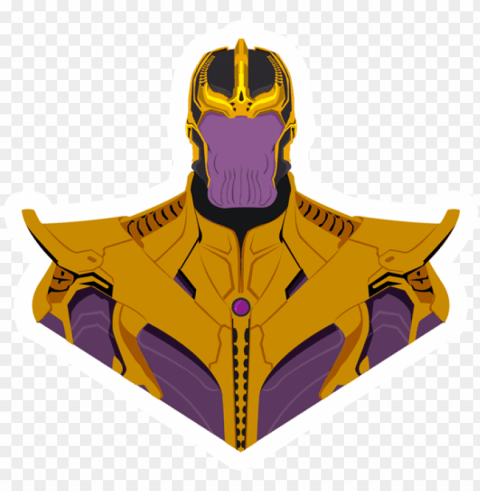thanos popart sticker - cool thanos pixel art Isolated Design Element in Transparent PNG