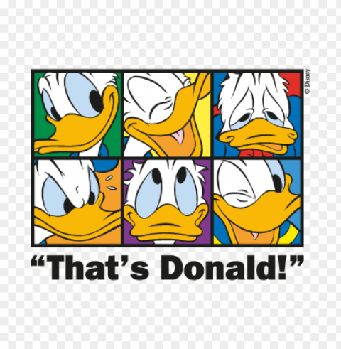 thats donald vector download free PNG Image with Isolated Transparency