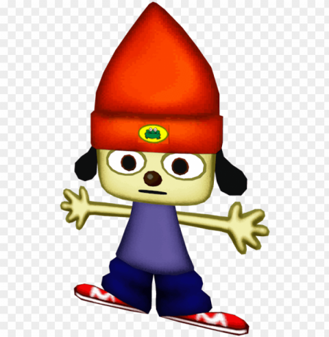 the 10 cutest video game characters in gaming history - parappa the rapper model Alpha channel transparent PNG
