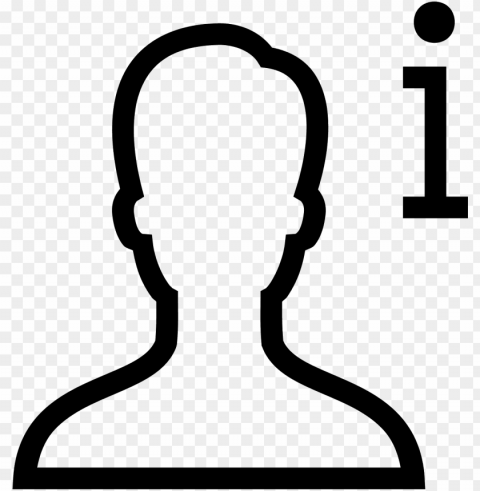 the about us icon is an outline of a man's head - my friends icon PNG clipart with transparent background