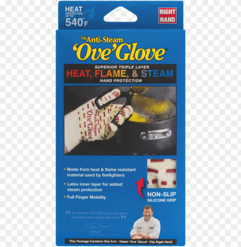 the anti-steam 'ove' glove hand protection right hand - ove glove the anti steam ove glove left hand PNG with transparent bg