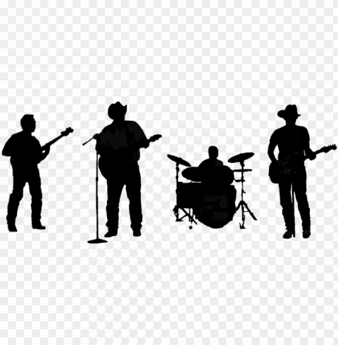 the band members of gravel roads want to move their - silhouette Transparent pics
