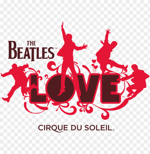 the beatles logo transparent sticker - las vegas beatles love PNG with cutout background