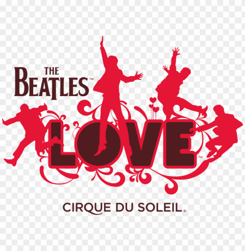 the beatles love logo cirque du soleil PNG picture
