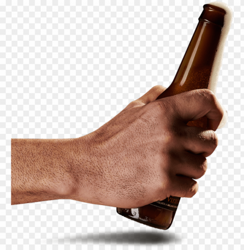 The Beer Cavern Is Our Sacred Shrine To Artisanal Beer - Hand Holding Bottle PNG Files With Transparent Backdrop