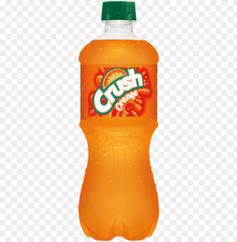 the best orange soda - crush orange soda - 20 fl oz bottle PNG Object Isolated with Transparency