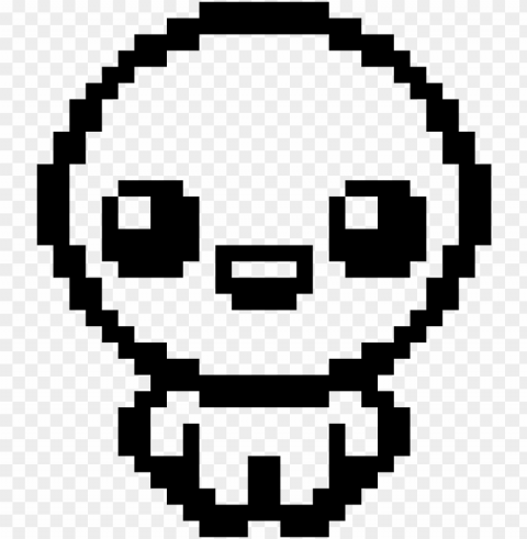 the binding of isaac base character - binding of isaac rebirth pixel art Transparent Background Isolated PNG Icon