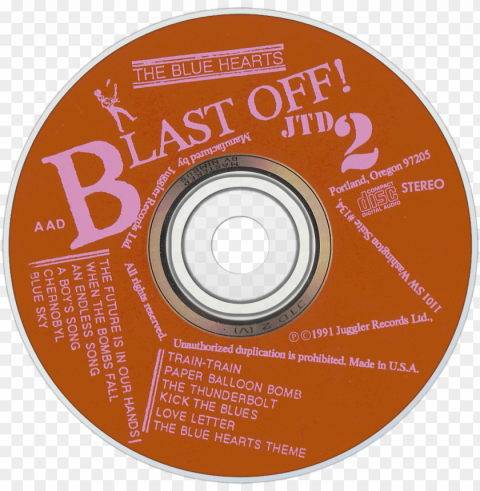 the blue hearts blast off cd disc image - cd PNG pictures with no background