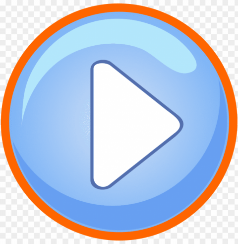the blue play button has the focus - game play button Free PNG images with alpha channel set