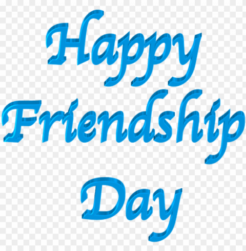 the blue text happy friendship day picture - mom's mother's day card Isolated Icon with Clear Background PNG