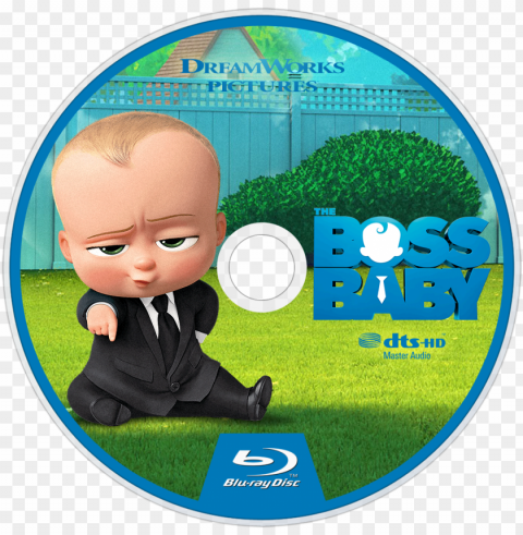 the boss baby bluray disc image - boss baby cd cover PNG Isolated Illustration with Clear Background