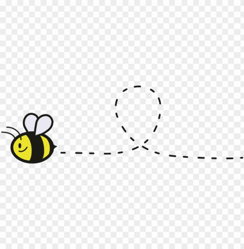 the busy bee boutique of apex - bee flying away cartoo Isolated Graphic in Transparent PNG Format