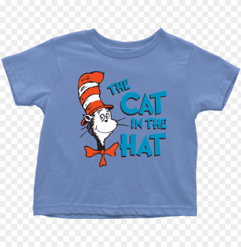 the cat in the hat toddler shirt dr seuss - kids star wars shirt Clear Background PNG Isolation