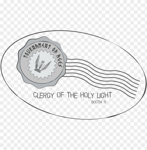 the clergy of the holy light stamp - circle Isolated Item with Transparent PNG Background
