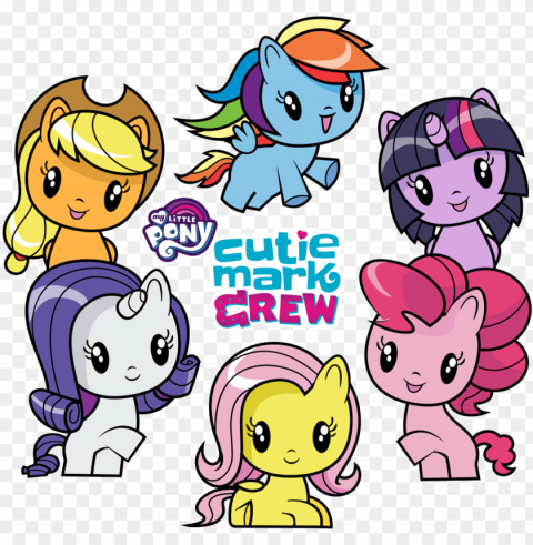 the cutie mark crew happy meal toys are now available - little pony cutie mark crew PNG design