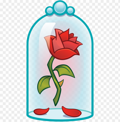 the enchanted rose as an emoji - beauty and the beast emoji blitz Isolated Item on Transparent PNG