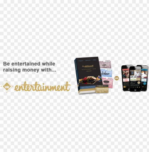 the entertainment book is a local restaurant and activity Transparent background PNG stock