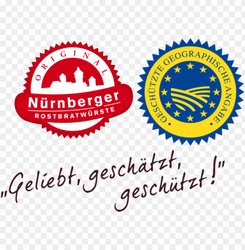 the european union awarded the nuremberg bratwurst Clear Background Isolated PNG Object