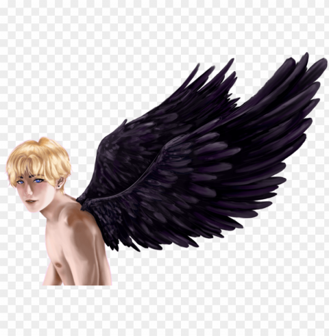 the fallen angel - fallen angel taehyung wings Isolated Design Element in Transparent PNG