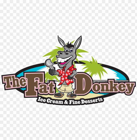 the fat donkey ice cream and fine desserts PNG images with high transparency