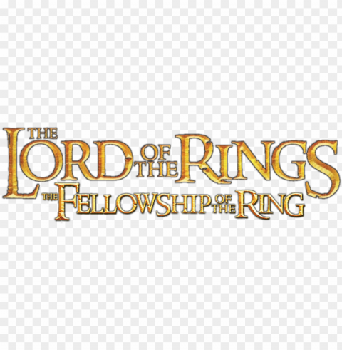 the fellowship of the ring movie logo - lord of the rings logo PNG files with no background wide assortment PNG transparent with Clear Background ID 8d641115