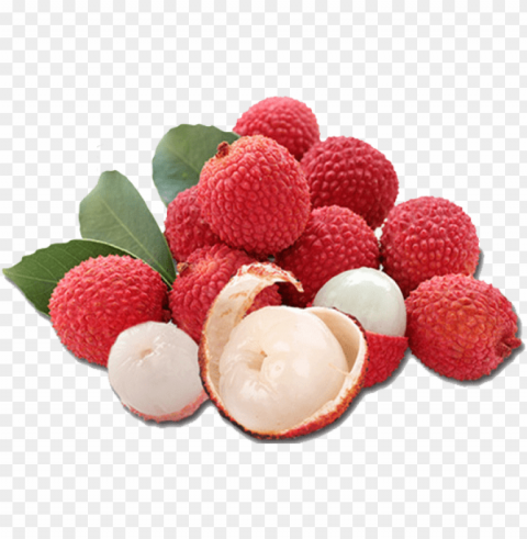 the fruit litchi was born and bought up in china - lychee flavour Isolated Character with Transparent Background PNG