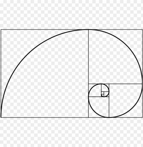 the golden ratio is roughly - fibonacci spiral PNG Image with Clear Isolation