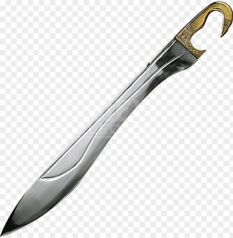 the greek kopis was another sword - sword spartan weapons Clear Background Isolated PNG Graphic