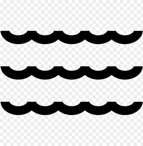 the icon for sea waves is three lines that are drawn - water body icon PNG Graphic with Isolated Clarity