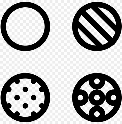 the icon image is showing four circles - variation icon PNG with clear background extensive compilation