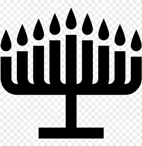 The Icon Is A Depiction Of A Menorah The Most Common - Hanukkah Icon Transparent PNG Images For Graphic Design