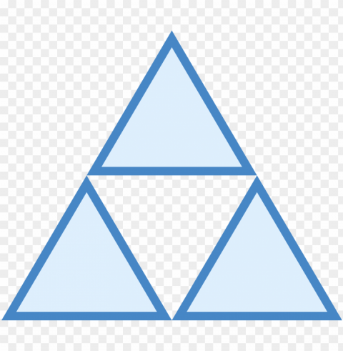 the icon is a depiction of the triforce a game element - triforce ico PNG high resolution free