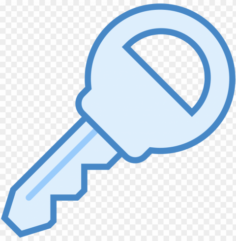 the icon is a key consisting of a blade and a handle - icon PNG Object Isolated with Transparency