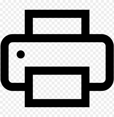 the icon is a stylized printer - print media vectors icon PNG files with alpha channel assortment