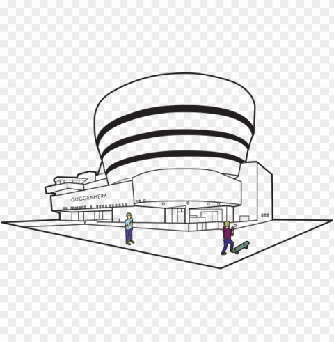 the icon of modern art puts estimote beacons on display - guggenheim museum icon Transparent PNG pictures for editing