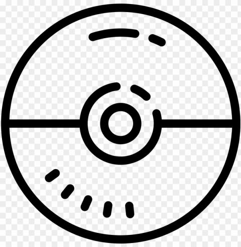 the images is shaped like a circle divided in half - pokeball icon PNG photo without watermark