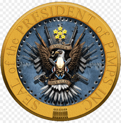 The Imperial Presidents Toolbox Of Terror - Usa Presidential Seal Eagle Clear Background PNG Isolated Design