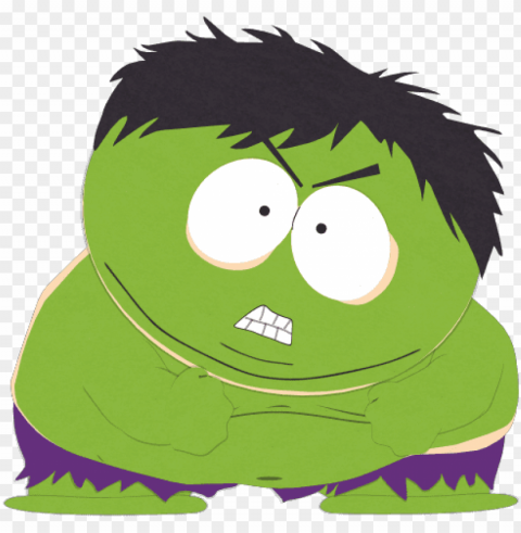 the incredible cartman - south park eric cartman hulk PNG Graphic with Isolated Clarity