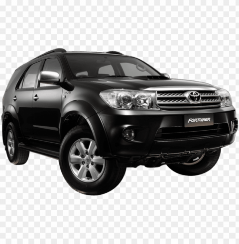 the latest toyota fortuner 2012 suv is well designed - black fortuner car price Transparent PNG Image Isolation