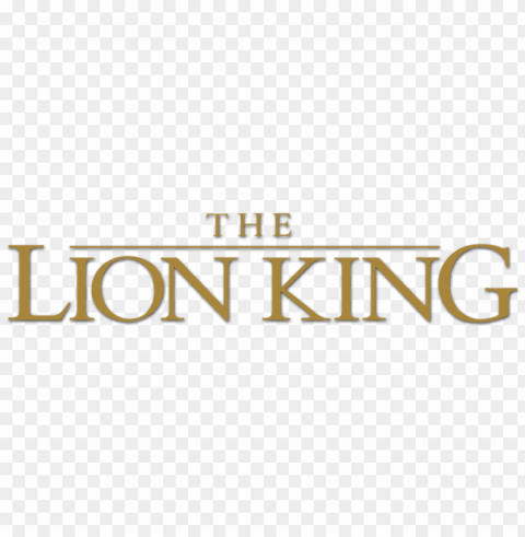 the lion king 2019 logo Transparent PNG Isolation of Item
