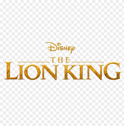 the lion king 2019 logo Transparent PNG Object Isolation