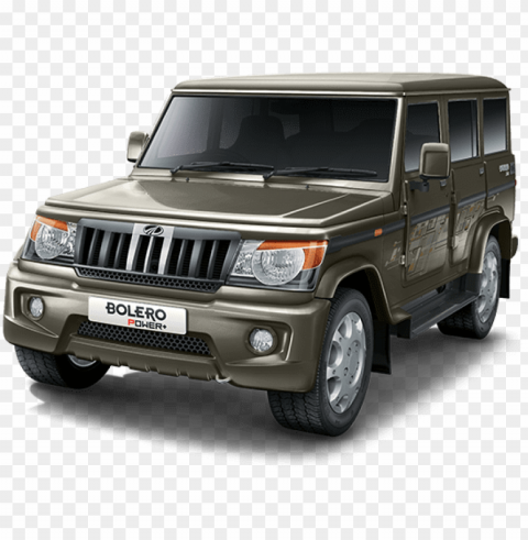 the new bolero power also comes with an engine immobilizer - mahindra bolero zlx mhawk Isolated Object with Transparent Background PNG