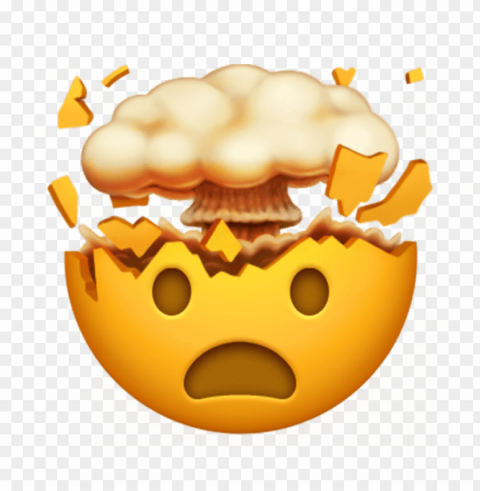 the new emojis coming to your iphone - new exploding head emoji PNG Image with Transparent Isolation